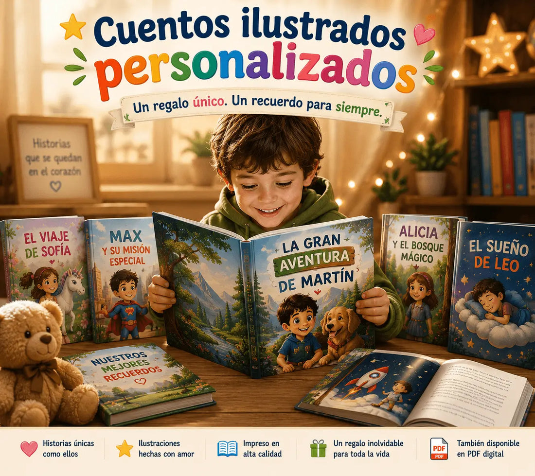 Cuentos ilustrados personalizados para niños
