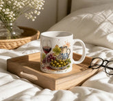 Taza de cerámica blanca con el diseño &