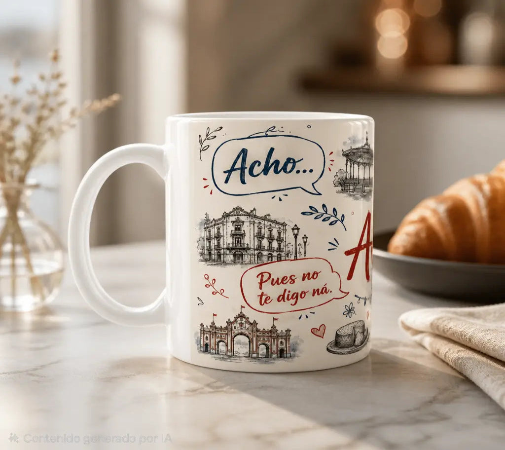 Ilustración artística completa de la taza &
